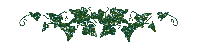Divisore orizzontale animato con foglie verdi glitter