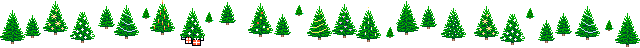 Divisore orizzontale con alberi di Natale