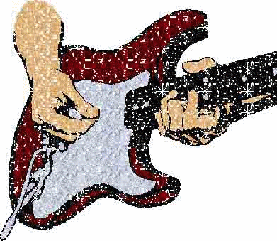Gif animata di una chitarra