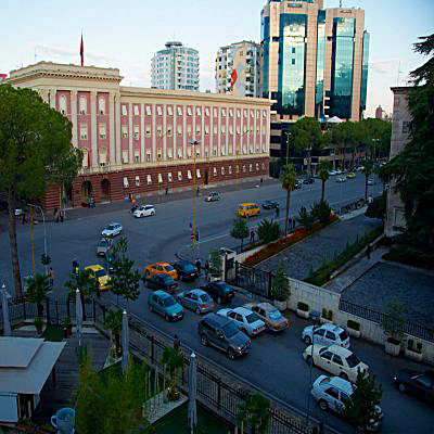 Parlamento di Tirana in Albania