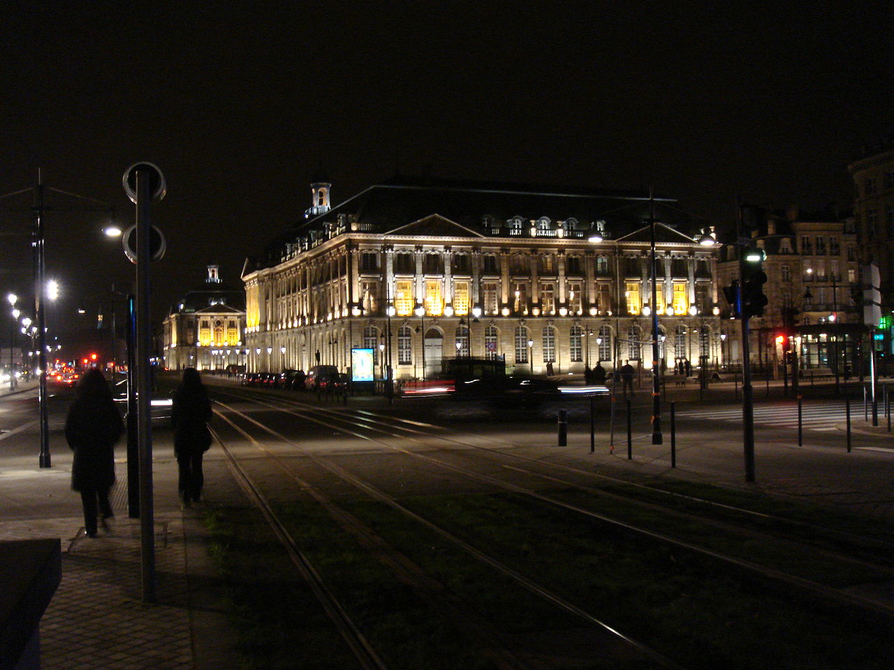 Place de la Bourse a Bordeaux in Aquitania - Francia