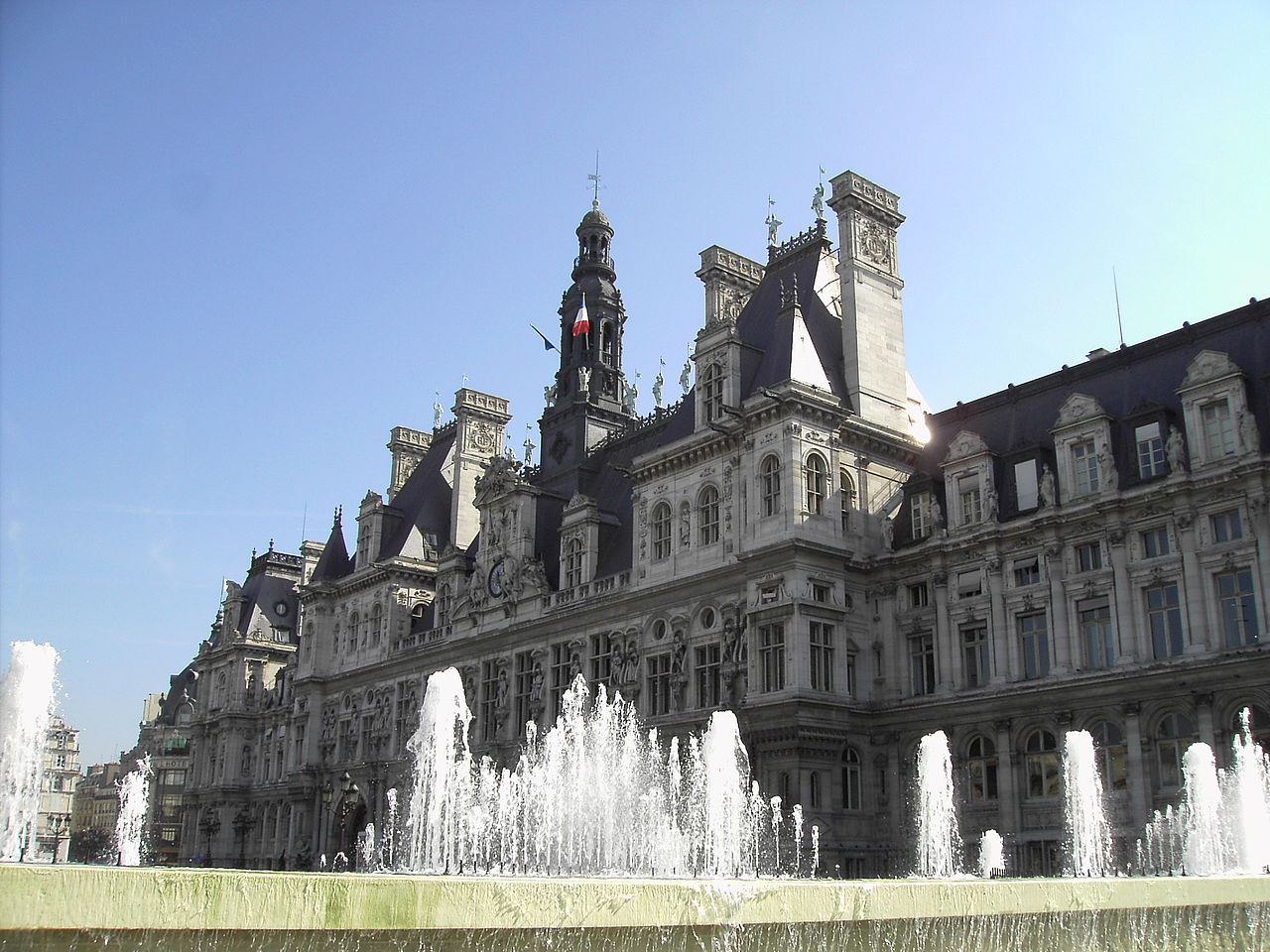 Hotel de Ville (sede del consiglio comunale) a Parigi in Ile-de-France - Francia