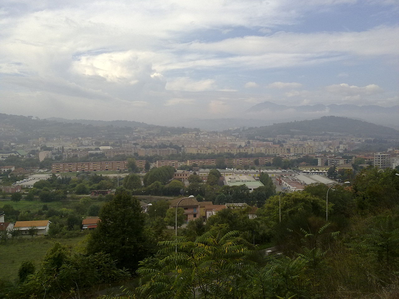 Rione libertà a Benevento in Campania - Italia