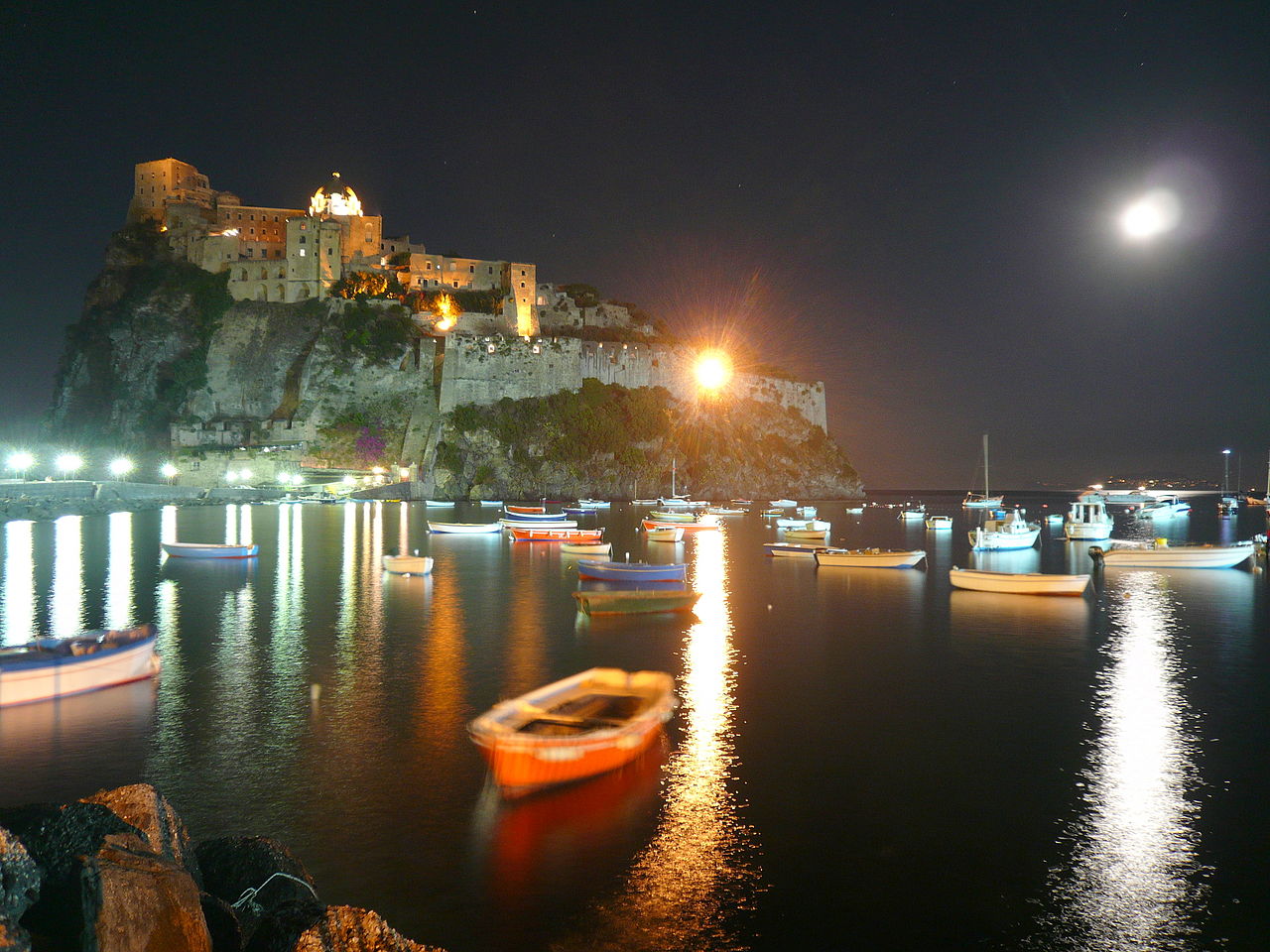 Castello Aragonese a Ischia in Campania - Italia