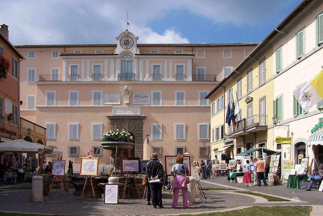 Palazzo Pontificio a Castel Gandolfo nel Lazio - Italia