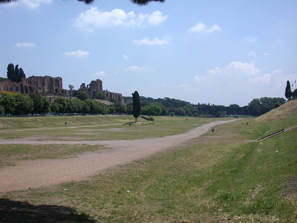 Circo Massimo visto da nord a Roma nel Lazio - Italia