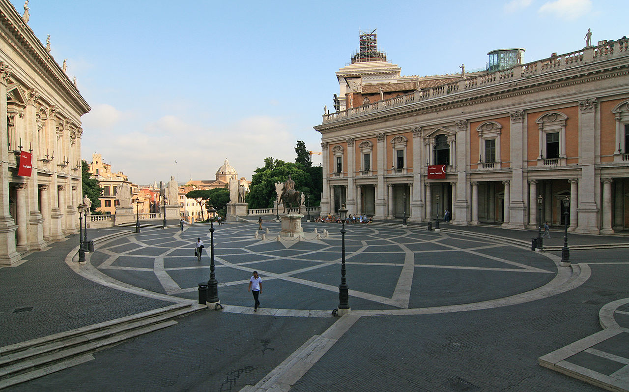 Piazza del Campidoglio a Roma nel Lazio - Italia