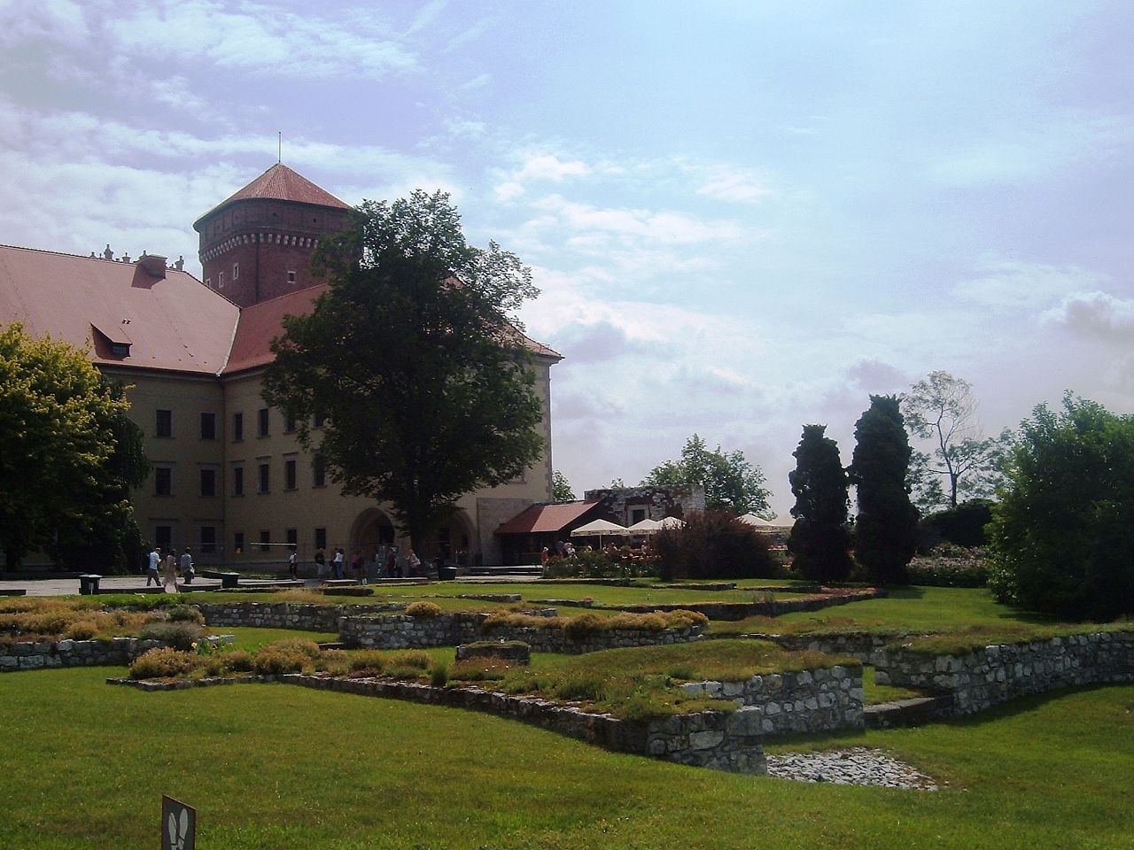 Resti del Forte e Castello di Wawel a Cracovia (krakow) in Polonia