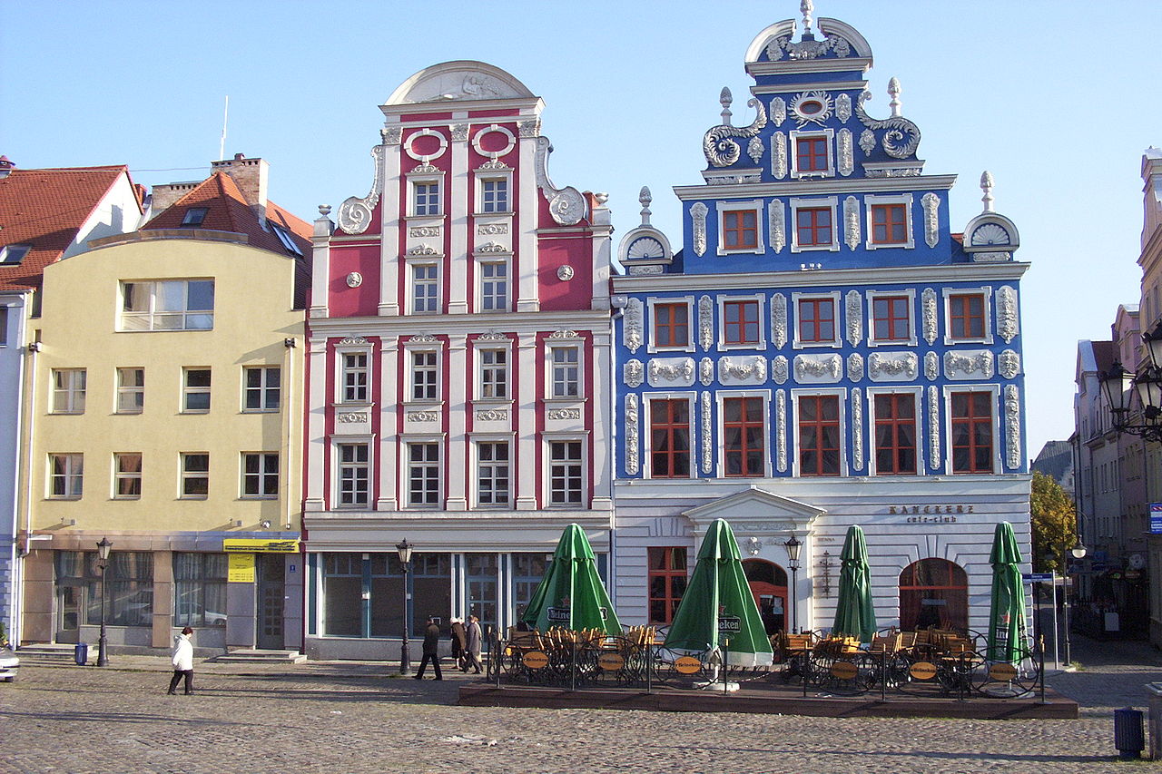 Case della Citta vecchia a Stettino (Szczecin) in Polonia