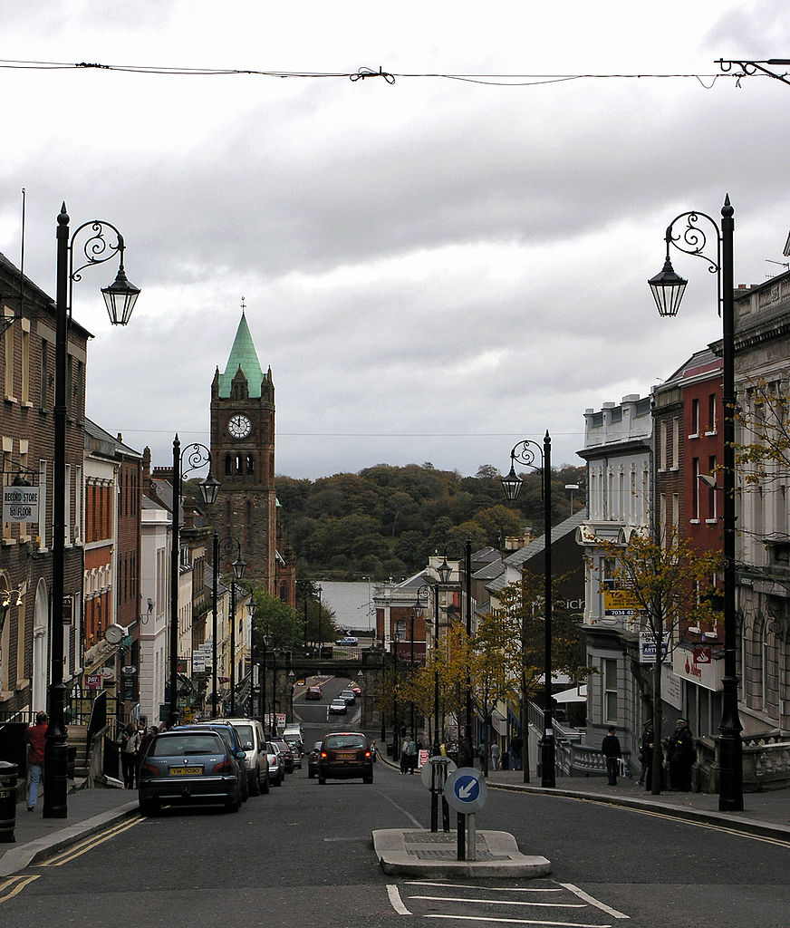 Shipquay Street a Derry in Irlanda - Regno Unito