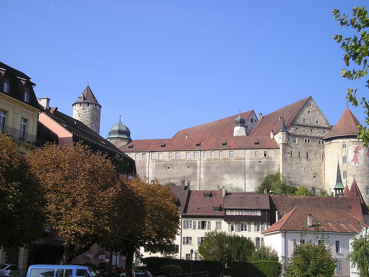 Castello Porrentruy nel Canton Giura in Svizzera