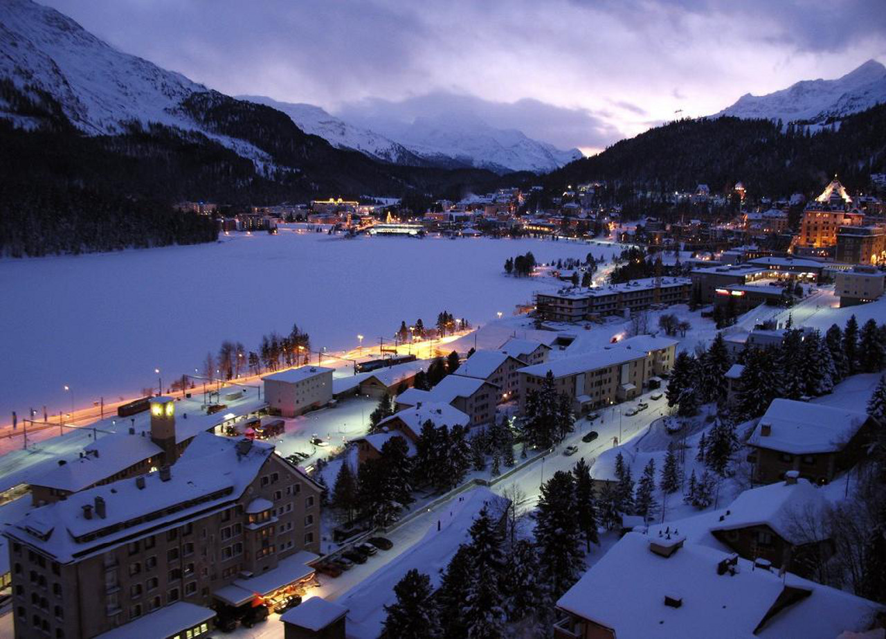 St. Moritz nel Canton Grigioni in Svizzera