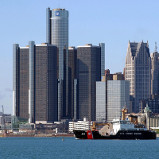 Renaissance Center a Detroit in Michigan, negli Stati Uniti d'America