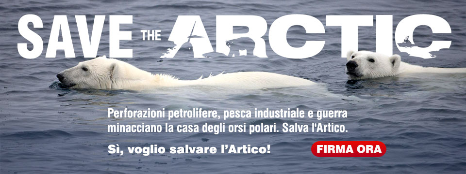 Aiuta greenpeace: salva l'Artico