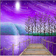 Paesaggio viola