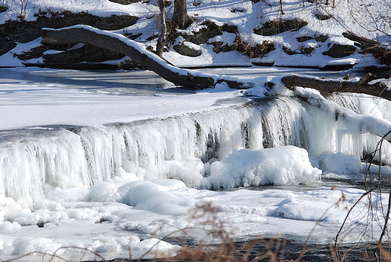 Cascate di Frozen Wappinger Creek - Usa