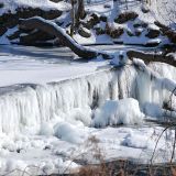 Cascate di Frozen Wappinger Creek, Usa