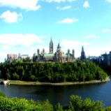 Colline del Parlamento ad Ottawa in Ontario, in Canada