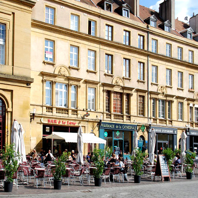 Place Jean Paul II a Metz in Lorena, in Francia
