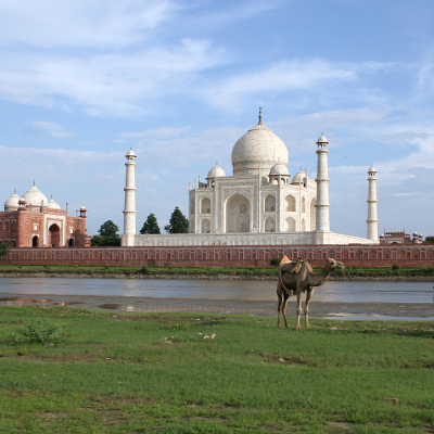 Mausoleo Taj Mahal ad Agra in India