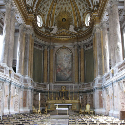 Cappella Palatina nella Reggia di Caserta in Campania, in Italia