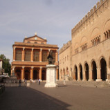 Piazza Cavour a Rimini in Emilia Romagna, in Italia
