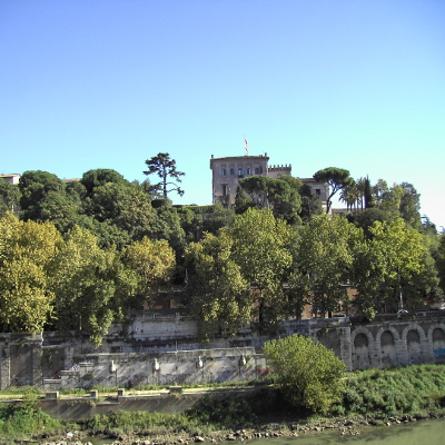 Palazzo dei Cavalieri di Malta nel quartiere Aventino a Roma nel Lazio, in Italia