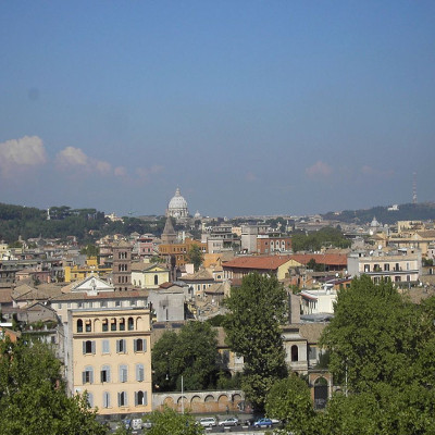 Giardino degli aranci o Parco Savello a Roma, in Italia
