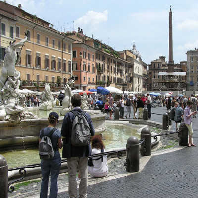 Piazza Navona a Roma nel Lazio, in Italia
