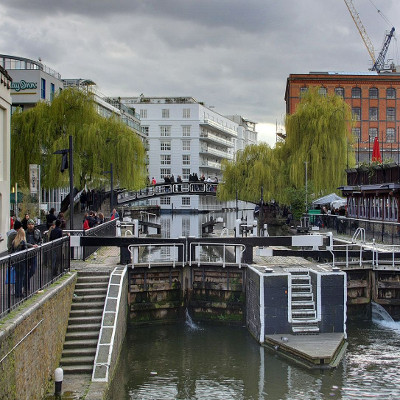 Camden Lock a Londra in Inghilterra, nel Regno Unito