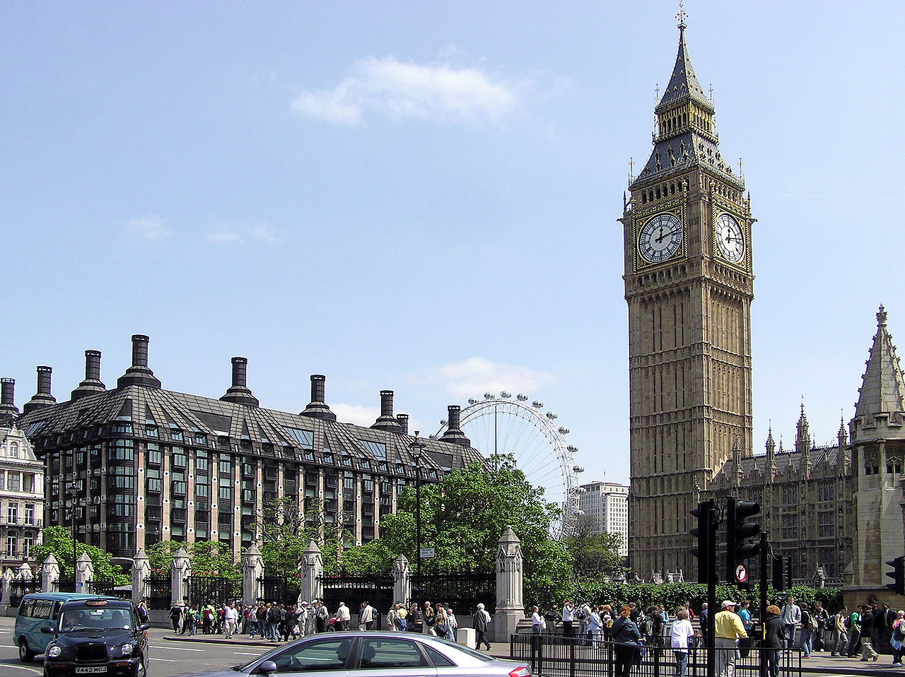 Portcullis House e Big Ben a Londra in Inghilterra - Regno Unito