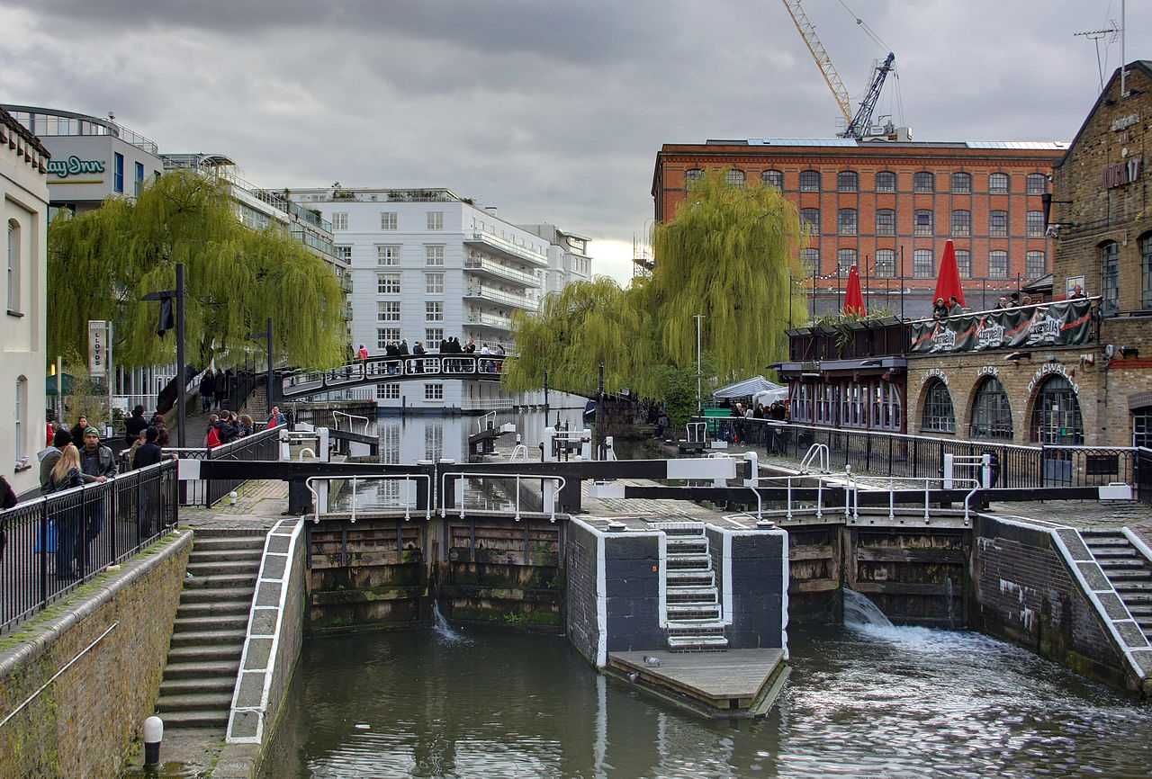 Camden Lock a Londra in Inghilterra - Regno Unito