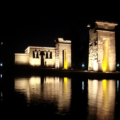 Tempio di Debod a Madrid, in spagna