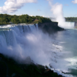Niagara Falls nello Stato di New York, al confine con il Canada, negli Stati Uniti d'America