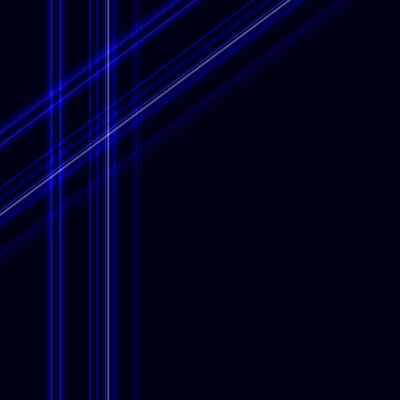 Incrocio di linee su sfondo blu
